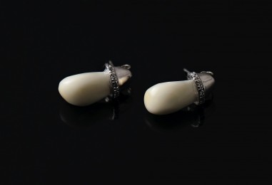 PENDIENTES LABRADOS CON PERLAS DE...