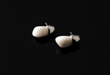 PENDIENTES SIMPLES CON PERLAS DE CIERVO